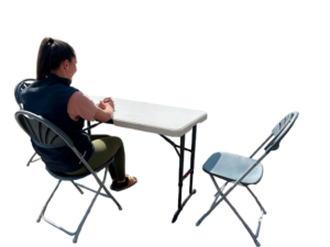 table et chaise médium